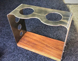 Pour over stand hand made with exotic wood